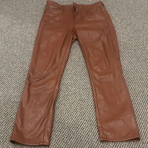 MOTHER dazzler leather pants